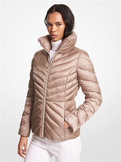 michael kors mens packable quilted puffer jacket|michael kors lightweight puffer jacket.